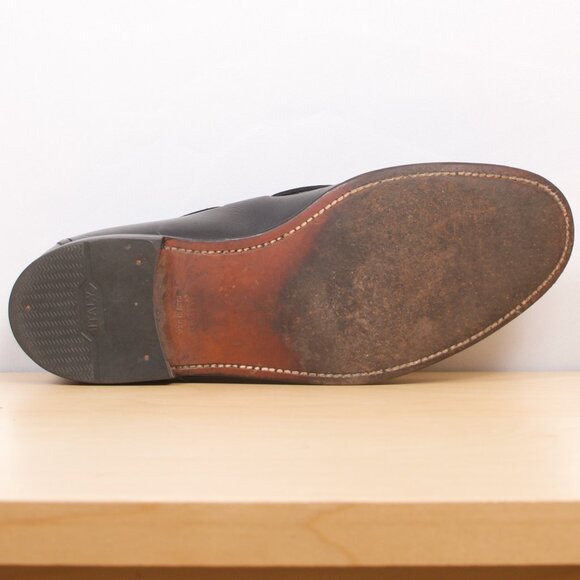 Alden 9.5 B/D Tassel Loafers Black Calfskin EUC Goodyear Welted - Picture 7 of 8